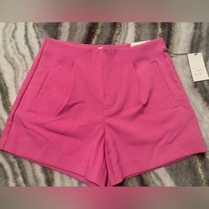 Pink Tailored Shorts